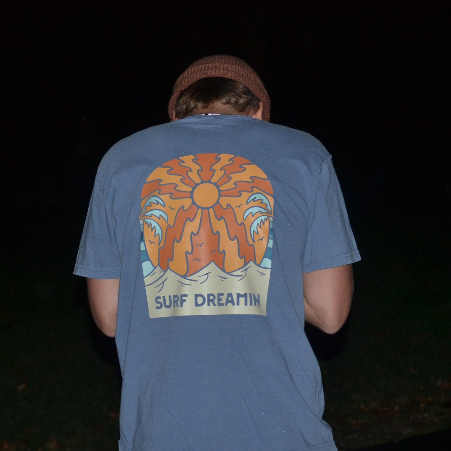 Blue Sunset Pocket T-shirt